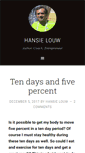 Mobile Screenshot of hansielouw.com